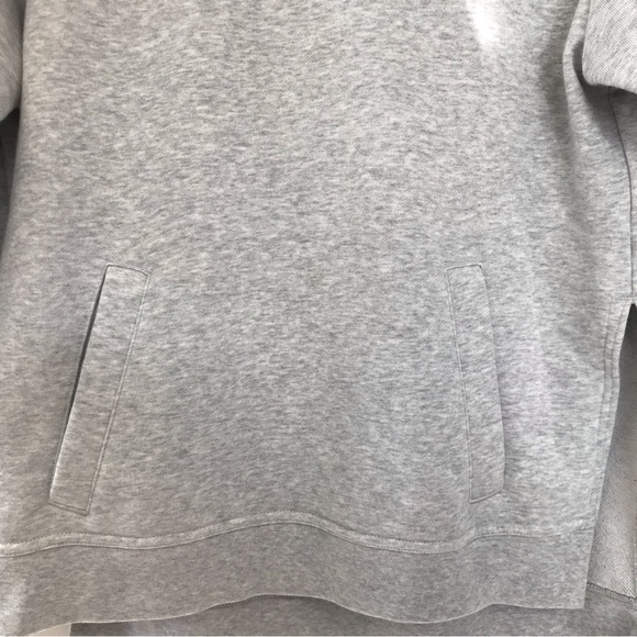 Nike Heather Gray Dry Training Hoodie Vented Droptail - Picture 4 of 8